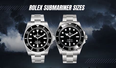 tamaño rolex submariner|rolex case size chart.